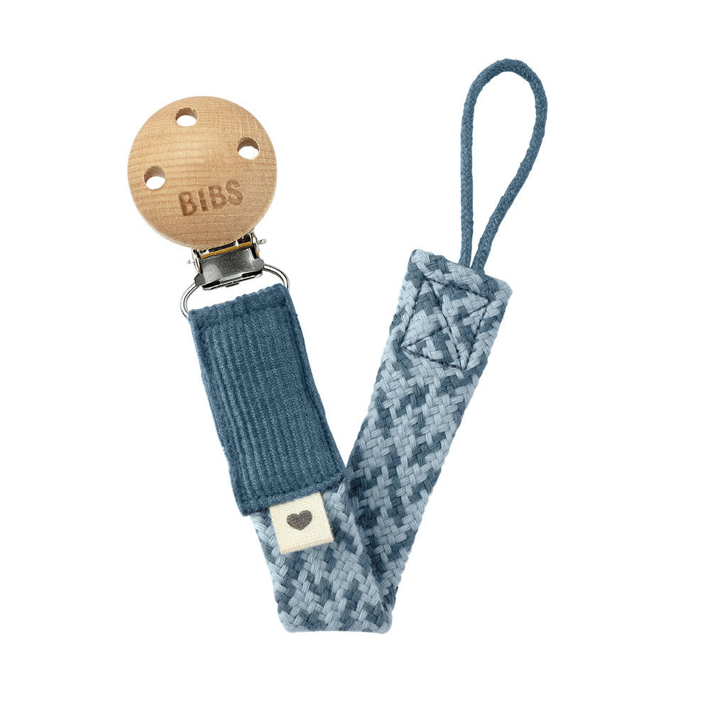 Chupetero Trenzado Petrol/Baby Blue - Bibs