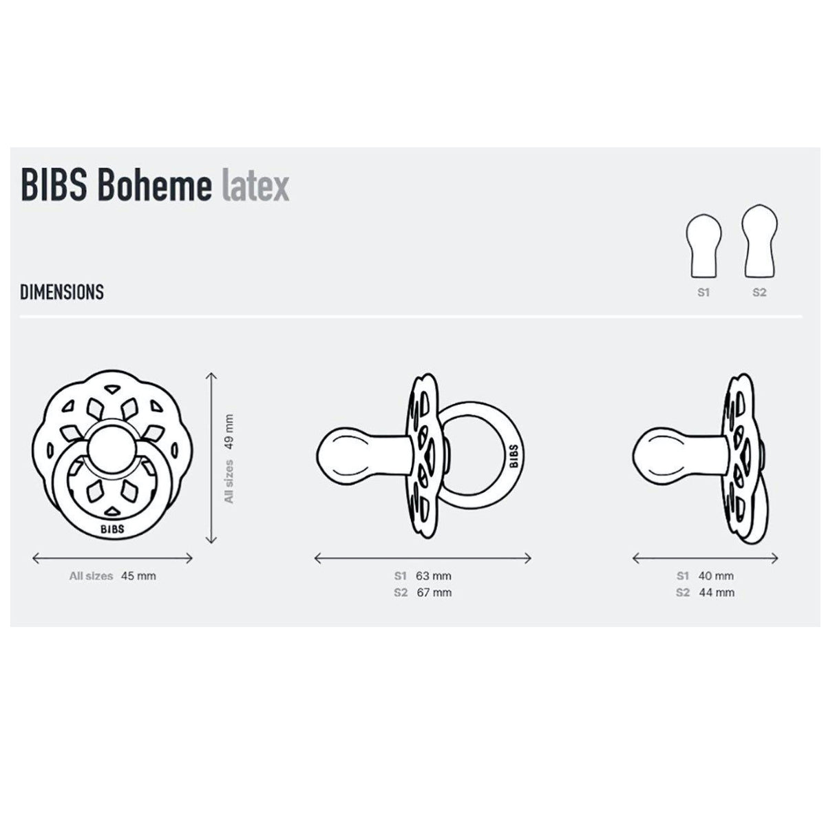 Chupetes Bibs Boheme Blossom Sage/Cloud 0-6 meses