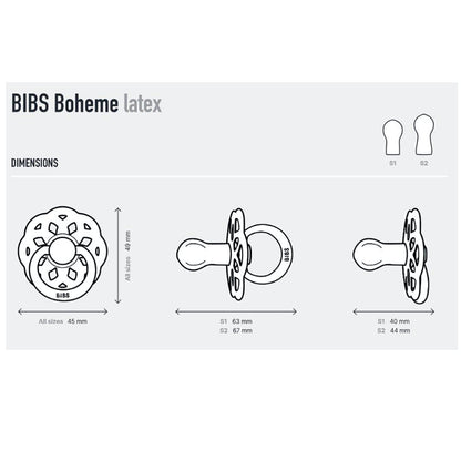 Chupetes Bibs Boheme Blossom Sage/Cloud 6-12 meses