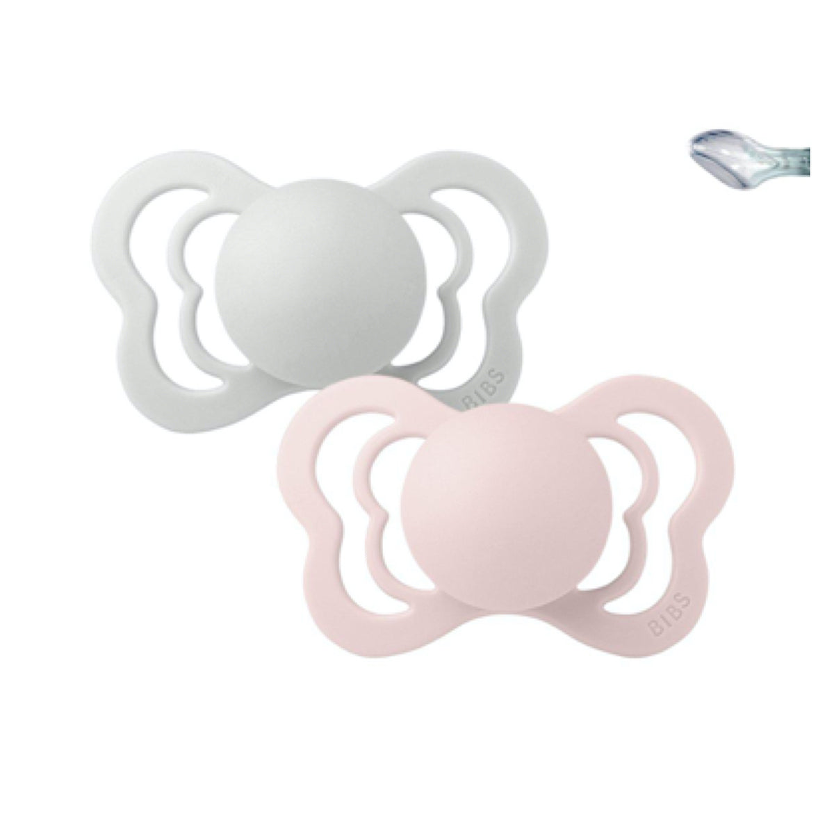 Chupetes Bibs Couture Haze/Blossom Silicona 6-18 meses