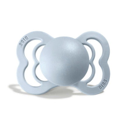 Chupetes Bibs Supreme Iron/Baby Blue Silicona +6 meses