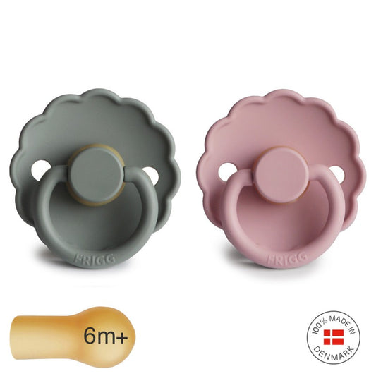 Chupetes Frigg Daisy French Gray/Baby Pin Látex 6-18 meses