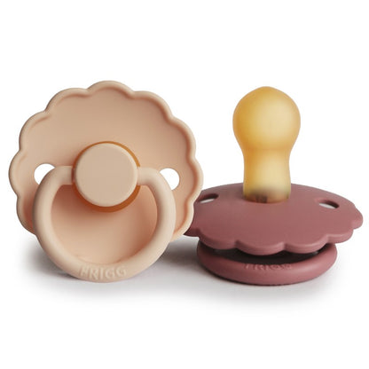 Chupetes Frigg Daisy Pink Cream/PWD Blush Látex 0-6 meses