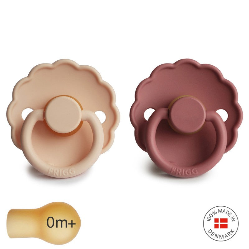 Chupetes Frigg Daisy Pink Cream/PWD Blush Látex 0-6 meses