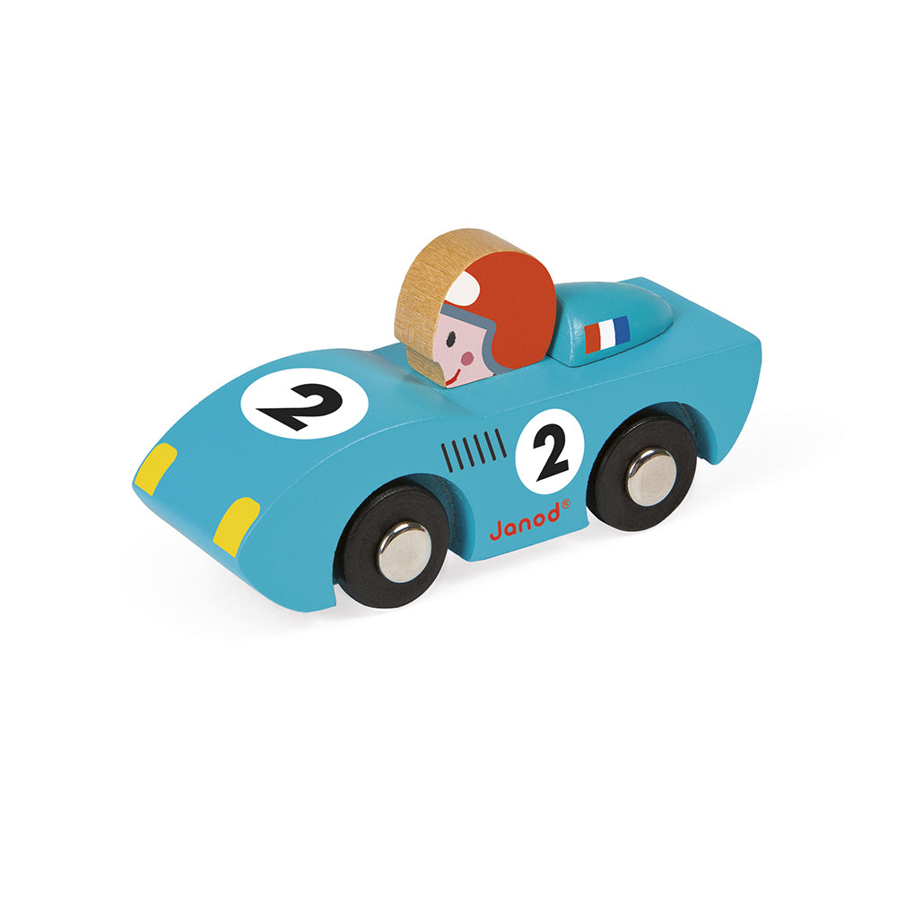 Coche de Carreras Story Racing Azul - Janod