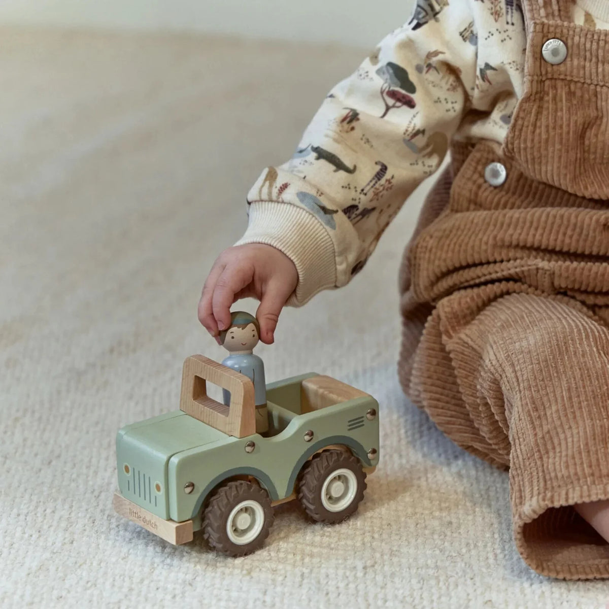 Coche de Madera Safari Friends - Little Dutch