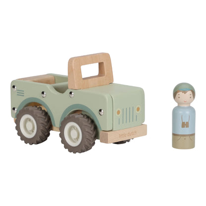 Coche de Madera Safari Friends - Little Dutch
