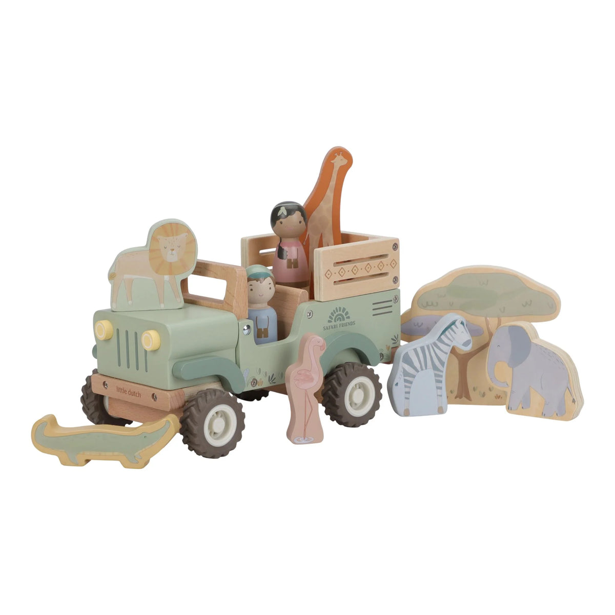 Coche Safari Friends con Animales - Little Dutch