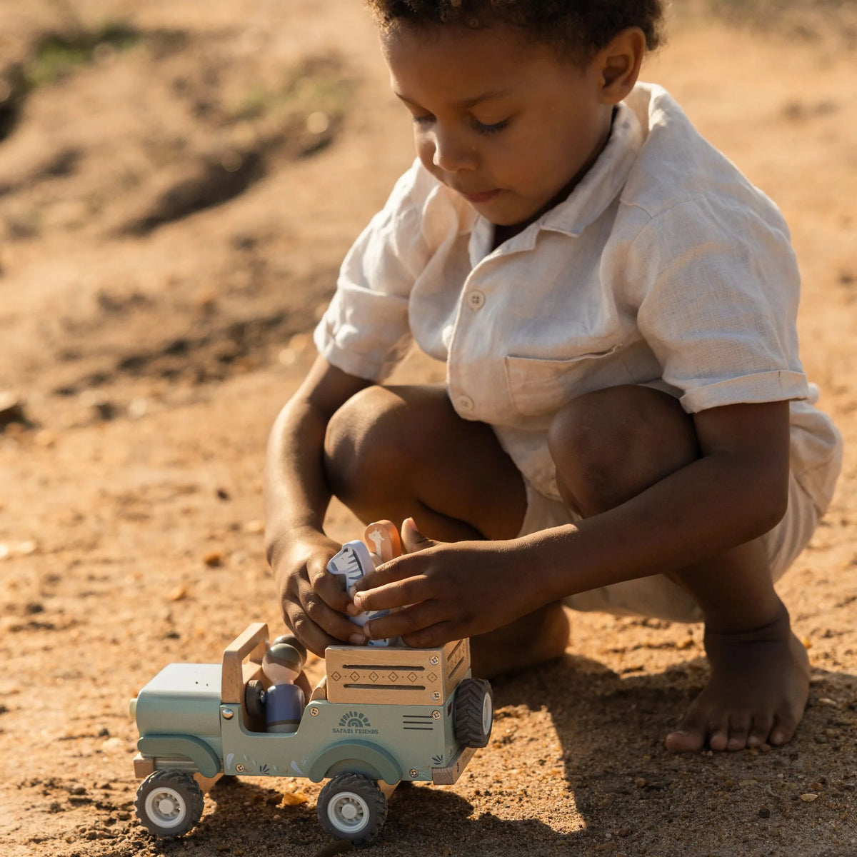 Coche Safari Friends con Animales - Little Dutch