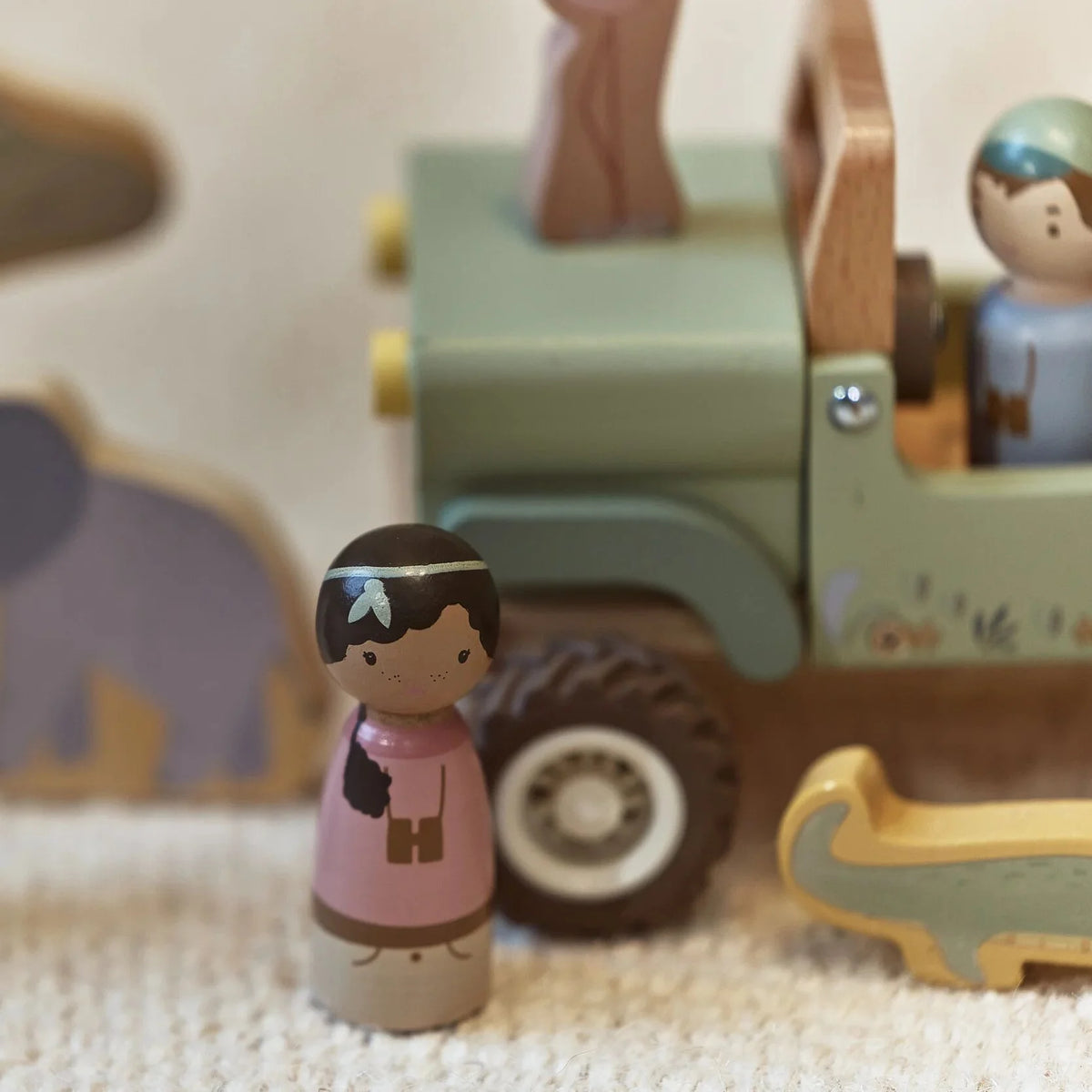 Coche Safari Friends con Animales - Little Dutch