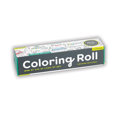 Coloring Roll, Por Tierra, Mar y Aire - Mudpuppy
