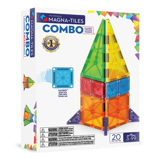 Combo + Micro Mags 20 piezas - Magna Tiles