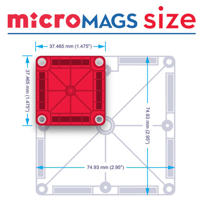 Combo + Micro Mags 20 piezas - Magna Tiles