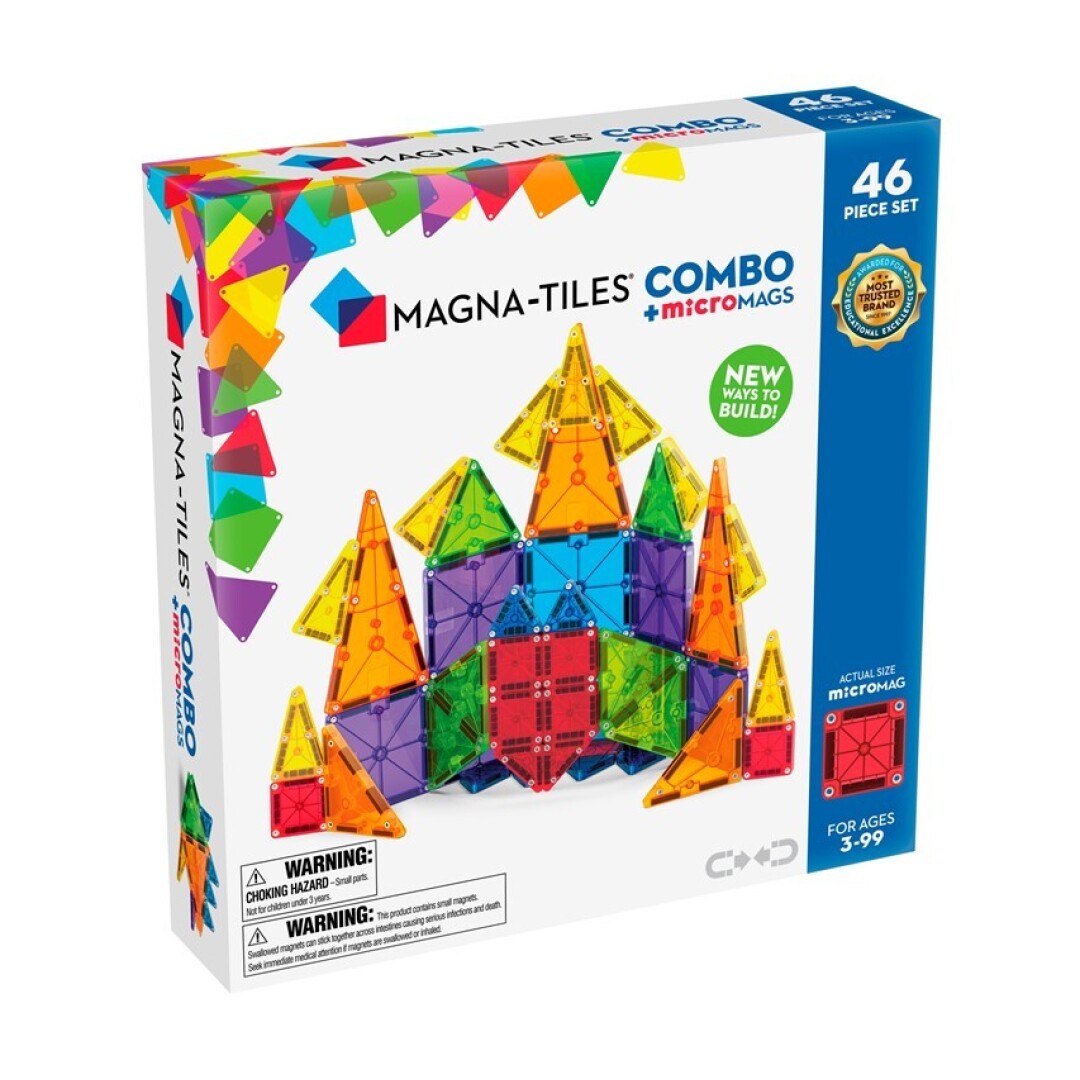 Combo + Micro Mags 46 piezas de Magna Tiles