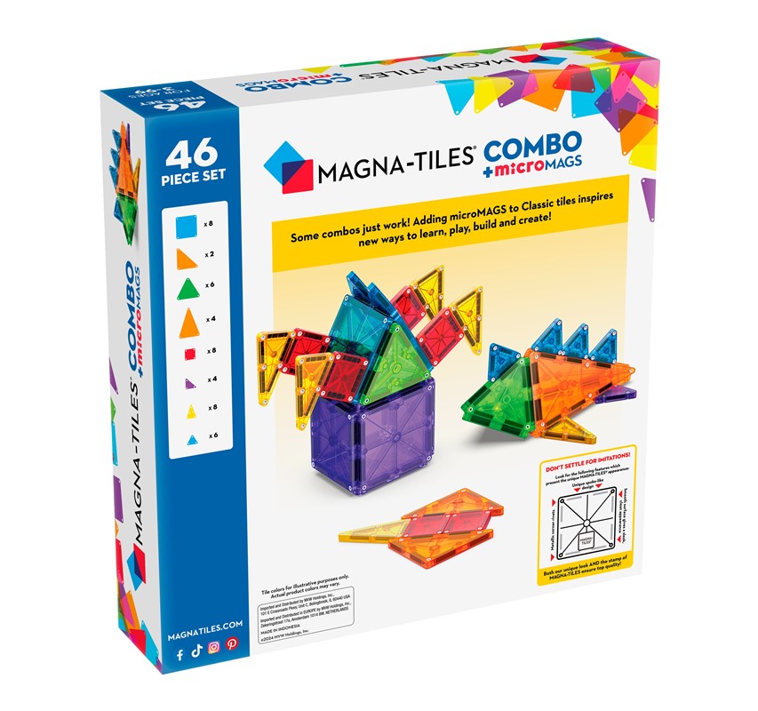 Combo + Micro Mags 46 piezas - Magna Tiles
