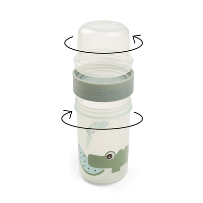 Contenedor Alimentos Doble Croco - Done By Deer