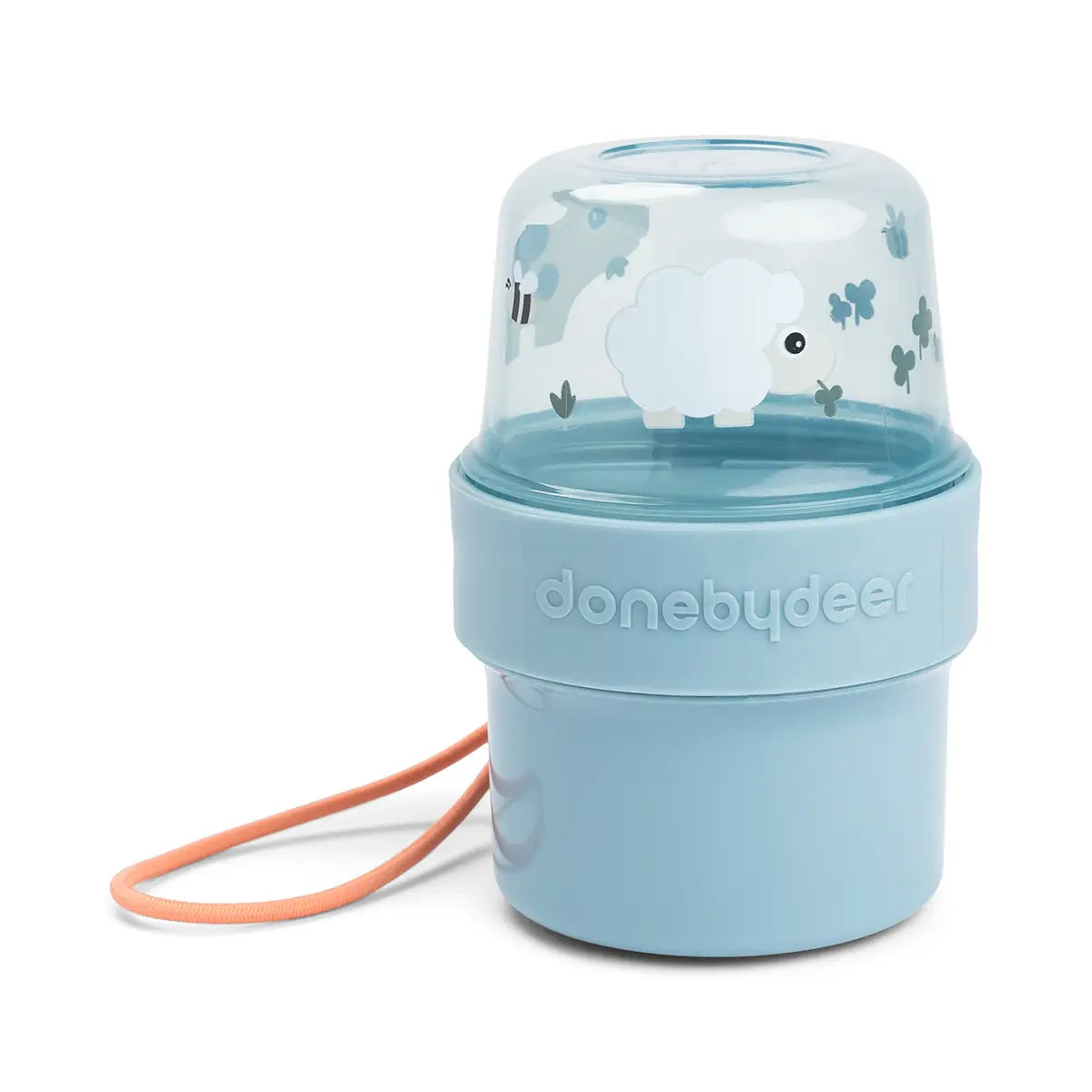 Contenedor Alimentos Doble Tiny Farm Azul - Done By Deer