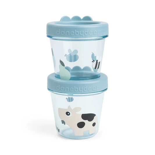 Contenedor Porta Alimentos 2-pack Tiny Farm Azul - Done By Deer