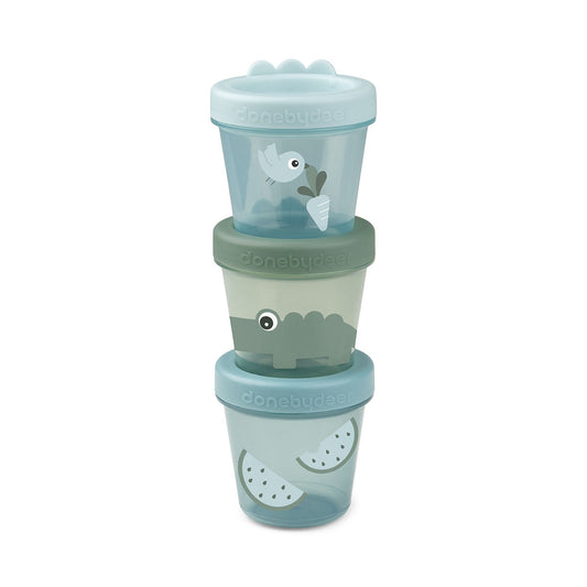 Contenedor Porta Alimentos 3-pack Croco - Done By Deer