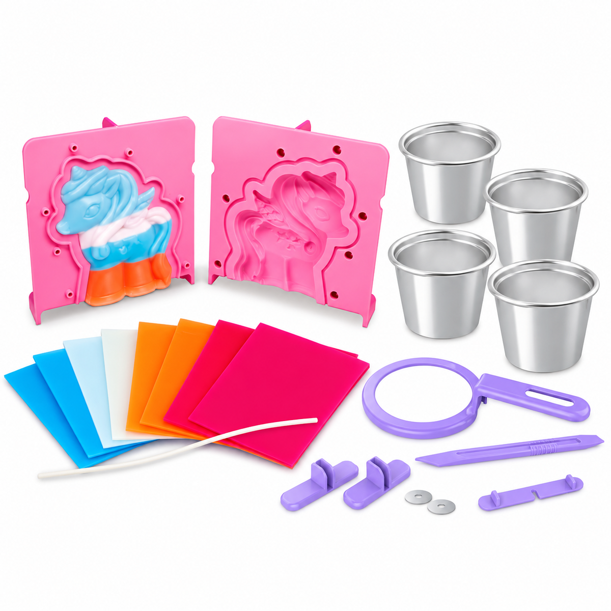 KidzMaker 3D Unicorn Candle Making Kit - 4M
