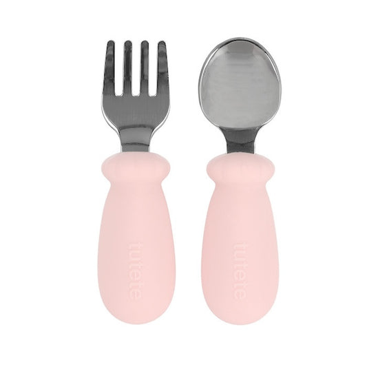 Cubiertos de Aprendizaje Nude Rose - Tutete