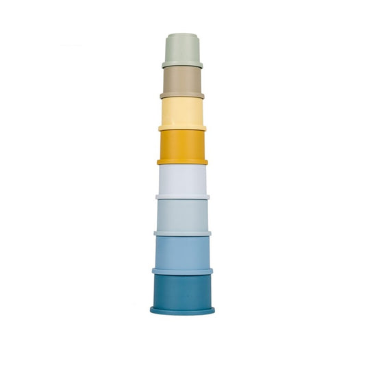 Cubos Apilables Azules de Little Dutch