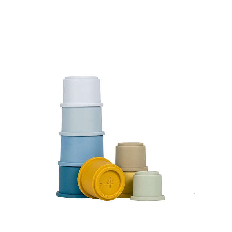 Cubos Apilables Azules - Little Dutch