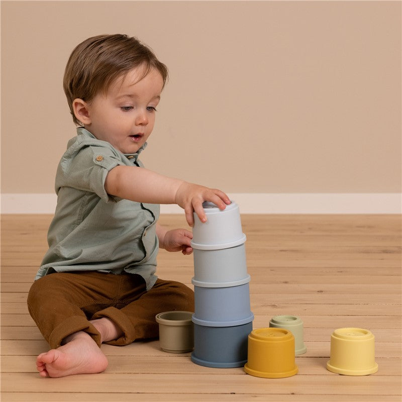 Cubos Apilables Azules - Little Dutch