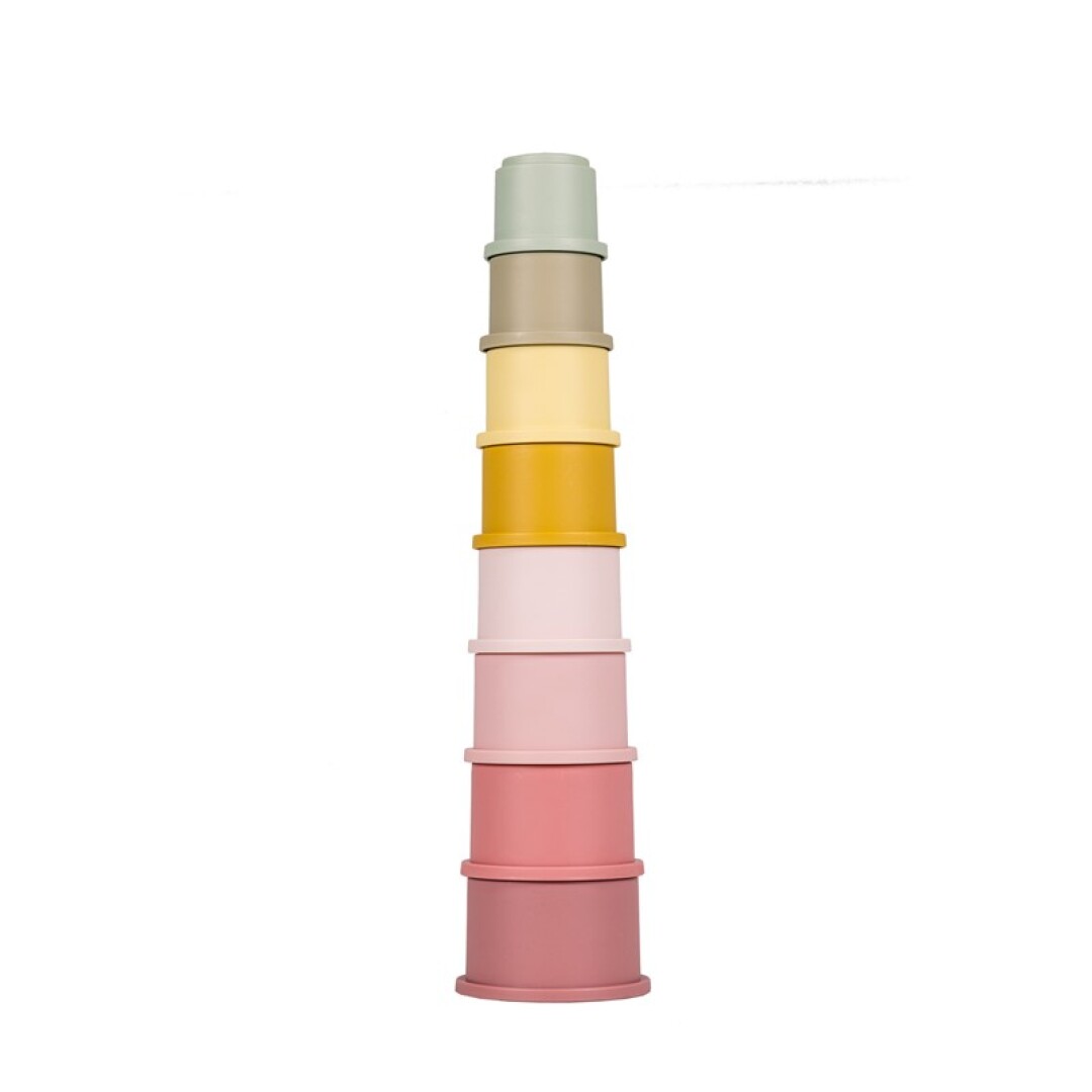 Cubos Apilables Rosa de Little Dutch