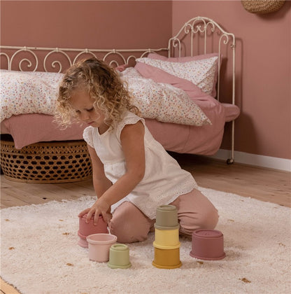 Cubos Apilables Rosa - Little Dutch
