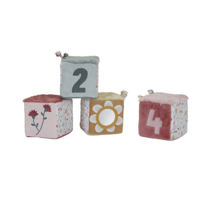 Cubos Blanditos Flores y Mariposas - Little Dutch