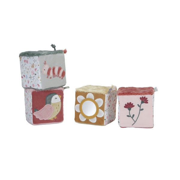 Cubos Blanditos Flores y Mariposas - Little Dutch