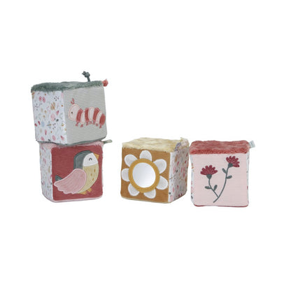 Cubos Blanditos Flores y Mariposas - Little Dutch