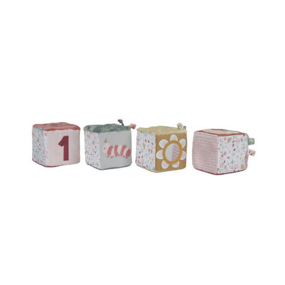 Cubos Blanditos Flores y Mariposas - Little Dutch