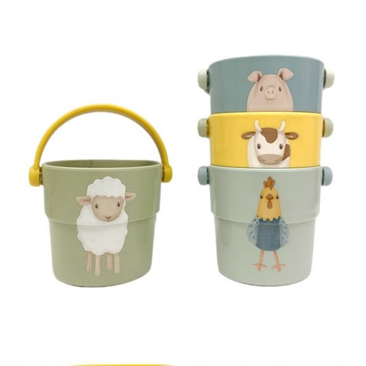 Cubos de Baño Little Farm - Little Dutch
