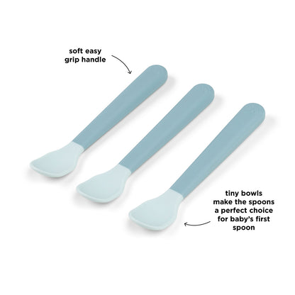 Cucharas para Bebé Foodie Azul - Done By Deer