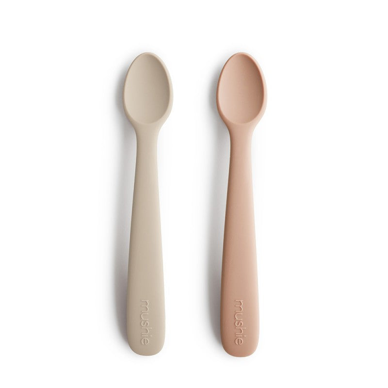Cucharas Solid Shifting Sand + Blush - Mushie