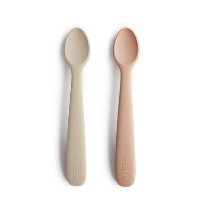 Cucharas Solid Shifting Sand + Blush - Mushie