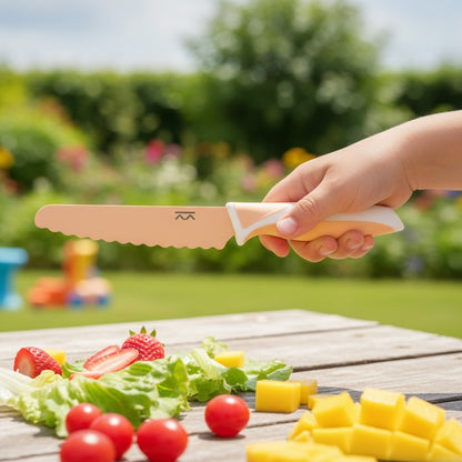 Cuchillo Infantil Autonomía Iced Apricot - KiddiKutter