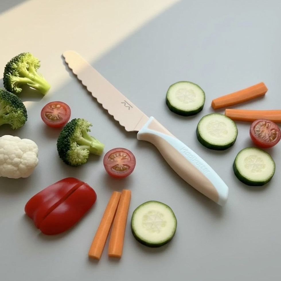Cuchillo Infantil Autonomía Iced Apricot - KiddiKutter