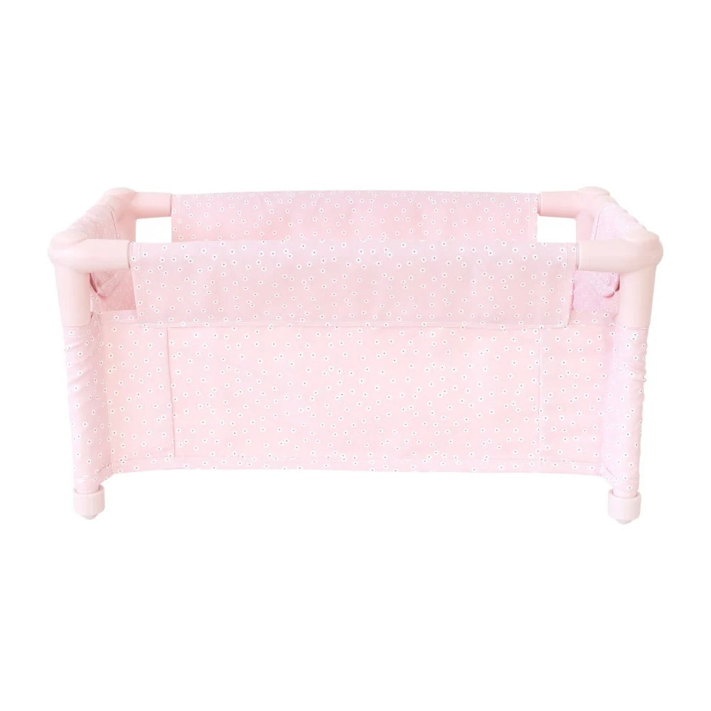 Pink Gingham Doll Stroller - Monnëka