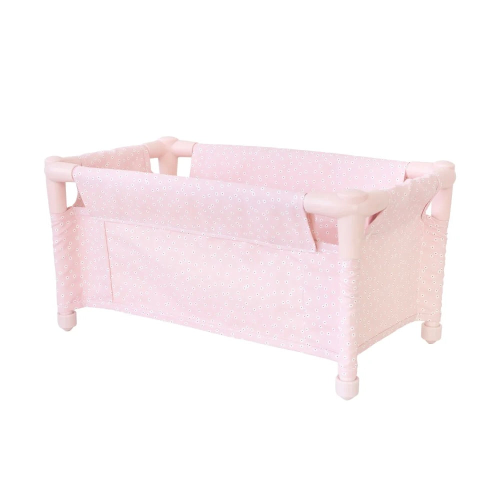 Pink Gingham Doll Stroller - Monnëka