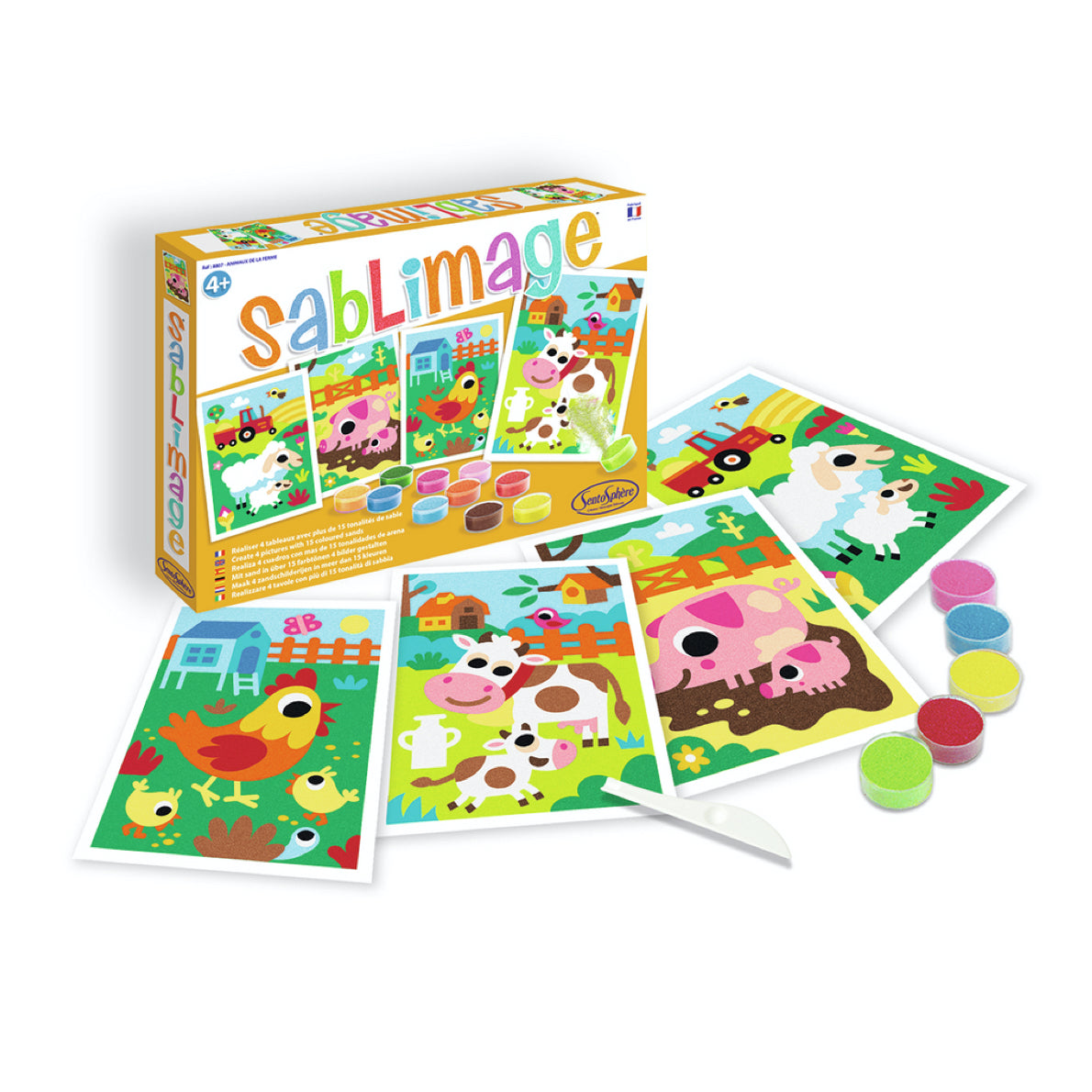 Decora con Arena Sablimage Animales Granja de Sentosphere
