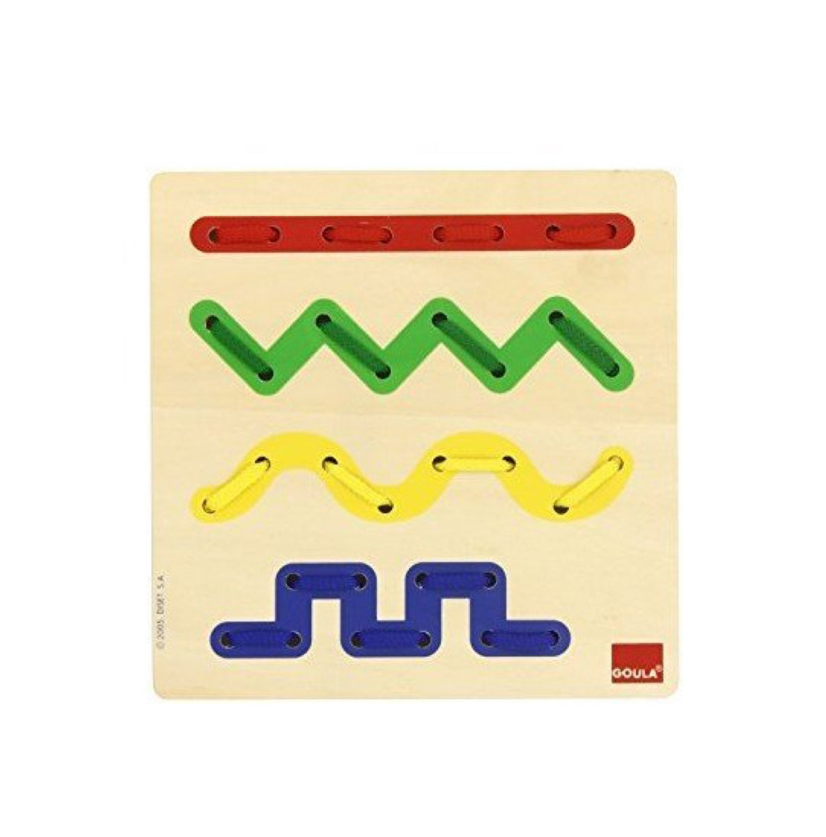 Juego de Madera Enhebrar Trazos de Goula