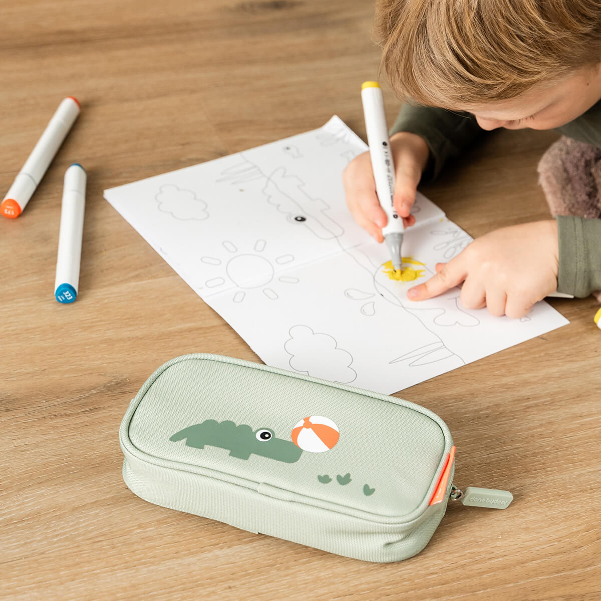 Estuche Infantil Playground Verde - Done By Deer