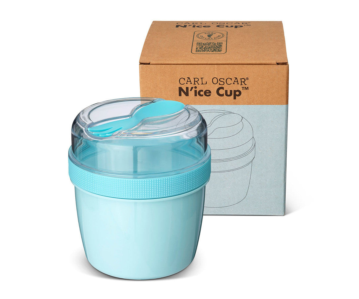 Fiambrera Snack N'ice Cup con Disco Refrigerante Blue - Carl Oscar