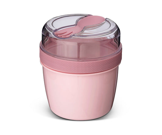 Fiambrera Snack N'ice Cup con Disco Refrigerante Pink - Carl Oscar