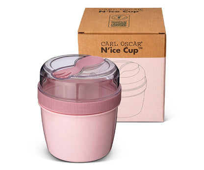 Fiambrera Snack N'ice Cup con Disco Refrigerante Pink - Carl Oscar