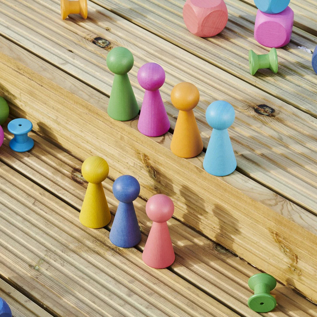 Figuras de Madera de Colores - Tickit