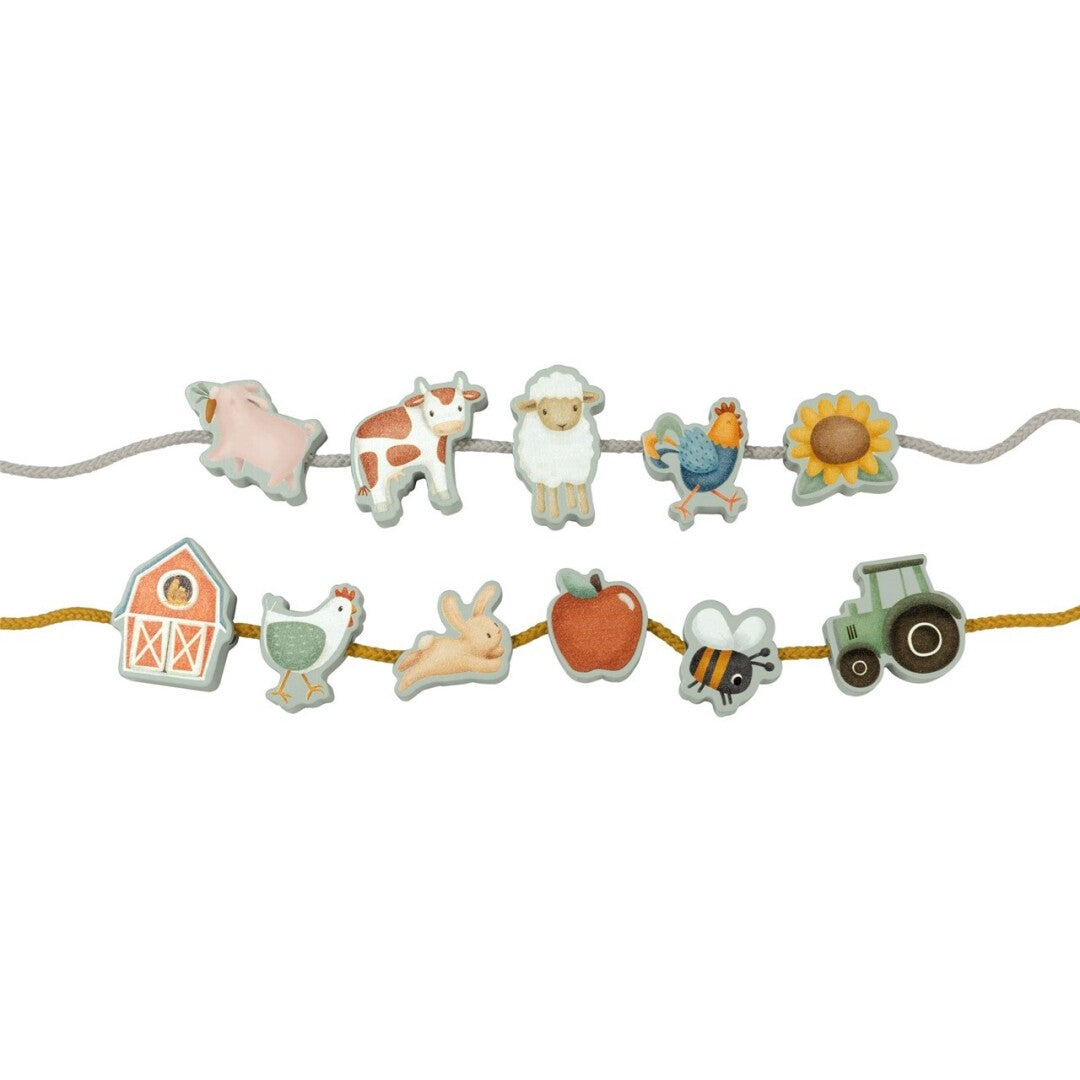 Figuras de Madera para Enlazar Little Farm de Little Dutch